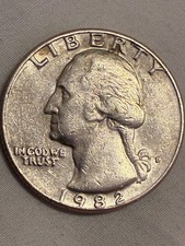 Rare 1982D Washington Quarter Errors-COD-Filled Mint Mark-DDOs Numbers & Letters picture