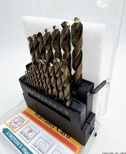 Metric M42 8% Cobalt Drill Bit Set STROTON 19 Pcs 1-10mm Metal Drilling picture
