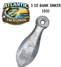 3oz Bank Sinkers (50 Count) [FREE SHIPPING] picture