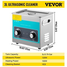 3L Electric Ultrasonic Cleaner Portable Washing Clean Appliances PortableMachine picture