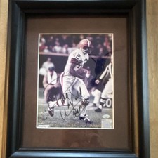Paul Warfield Autographed Signed Photo Framed and Matted. Inscribed HOF 83 picture