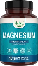 Nested Naturals Magnesium Glycinate Chelate - 200mg 120 Count (Pack of 1)  picture