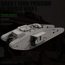 Uncolored 1/72 resin model WWI Mark Tadpole Tank 2385# picture
