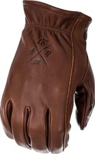 Highway 21 Men's Louie Motorcycle Gloves Brown Size Large picture