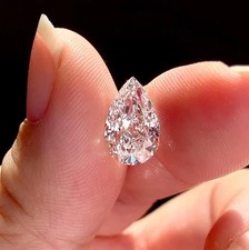 Premium 3.00 Ct Pear Cut Lab-Grown CVD Diamond Loose D Color VVS1 Certified picture