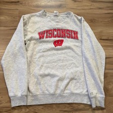 Vintage style Russell Athletic Wisconsin Badgers crewneck sweatshirt size small picture