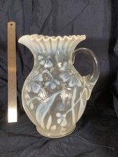 Antique Northwood/Dugan Pitcher in White Opalescent Glass  picture