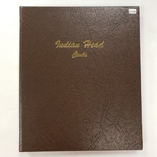 1857-1909 1c Indian Head Cent Album - Starter Set in Pristine Dansco  Q1538 picture