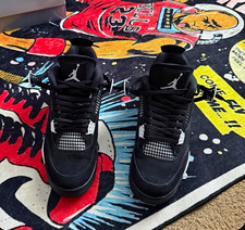 Jordan Air Jordan 4 Retro Fear 2024 Men's Black/White/Anthracite FQ8138-002 picture