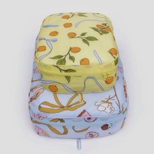 NEW Baggu *LARGE* PACKING CUBE SET in “Get Ready With Me” Nylon, SOLD OUT/RARE picture
