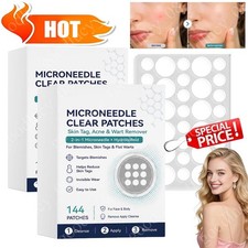1/2X Curalona 2-in-1 Microneedle Patches,Hydrocolloid Skin Tag Wart Acne Remover picture