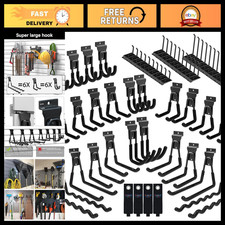 58 Pack Heavy Duty Slatwall Hooks - Multi Sizes, Versatile Slatwall Accessories picture