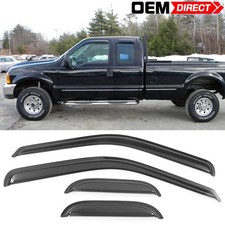 Fits 99-16 Ford F250 F350 F450 Super Duty Extended Cab Side Window Visors Guard picture