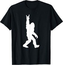 Humorous Bigfoot Rock and Roll T-Shirt for Sasquatch Fans - Size Small picture