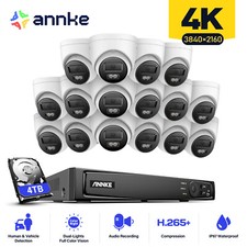 ANNKE 12MP 16CH 8CH NVR 4K Audio PoE Security Camera System Color Night AI IP67 picture
