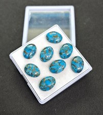 AAA+ Blue Copper  Turquoise Smooth Oval Shape 