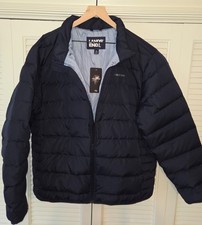 NWT Lands' End Men's Size XL 600 Fill Down Puffer Jacket Navy Blue picture
