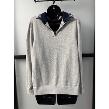 NavTech by Nautica Men's Quarter-Zip Knit Sweater in Heather Grey picture