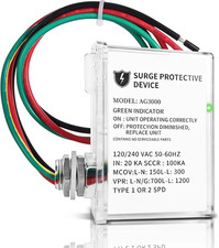 AG3000 HVAC Surge Protector 120/240V Whole House Surge Protective Device for Min picture
