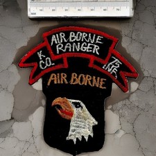Original Vietnam Kco. Ranger company 75th Rangers LRRP 101st ABN full embroider picture