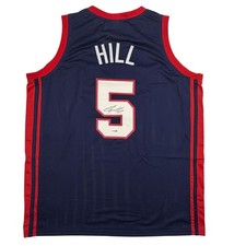 Autographed/Signed Grant Hill United States USA Olympics Jersey JSA COA picture