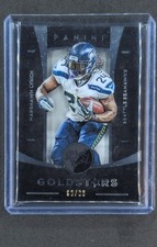 2015 Panini Black Gold - Gold Stars Marshawn Lynch #GOS-7 White Gold /99 picture