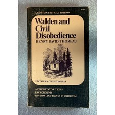 Norton Critical Walden And Civil Disobedience 1966 Owen Thomas picture
