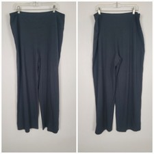 Minimalist J.Jill Womens XL Black Wearever Smooth Fit Full Leg Wide Pants picture