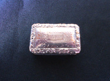 Rare Antique Silver Vinaigrette George 1V Dated 1824 By William Simpson Birmingh picture