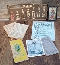 Antique Estate Ephemera Lot 1889-1930 Theater Music Calendar Book Sarna Bell  picture