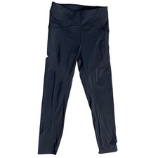 Lululemon Black Uncovered Strength High-Rise Crop 23