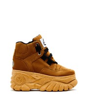 American Deadstock Kryo Suede Platform Sneakers - Brown picture