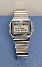 Casio A700W-1A Vintage Digital Watch Silver Stainless Steel New Without Tags picture