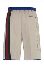 $1650 Rare Gucci Logo Embossed Web Stripe Shorts XXXL fits XXL Also Check Measur picture