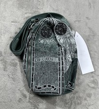 Who Decides War Bullet Bag Embroidered Denim Crossbody Ev Bravado New NWT picture