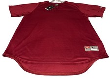 Nike Team Athletic Performance Henley Men's XL Burgundy Dri-Fit picture