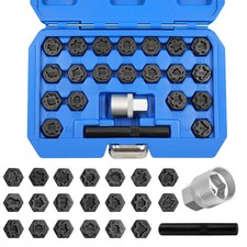 JEUCLEL 22PCS Wheel Locking Nut Key Kit 22 pieces, 22Pc Socket Set  *READ* picture