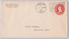 Lansing, Mich — Olds Motor Works return envelope 2¢ indicia, — 1911 picture