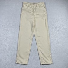 Athleta Jeans Womens 4 Bone Sculptek Flex Straight Leg Ankle Casual Career Pants picture