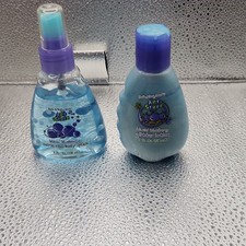 Y2K Bath And Body Works Blazing’ Blueberry Cosmic Cool Lotion And Body Splash picture
