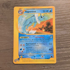 Pokemon TCG Vaporeon 33/100 EX Sandstorm Rare Regular English 2003 picture
