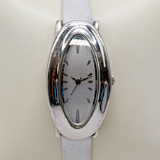 RLM Studio Robert Lee Morris Sterling Silver Modernist Sculptural Oval Watch picture