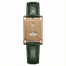 Vintage  Tank Watch Genuine Leather With Leopard Pattern (brand New) picture