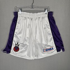 Vintage Lady Champion Sacramento Monarchs Player Shorts Size 18 White WNBA USA picture