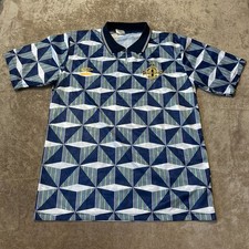Original Northern Ireland Football Shirt Mens Large L Umbro 1990 Away Vintage picture