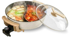Olla Eléctrica Hot Pot 1500W con Divisor Antiadherente Doble Sabor picture