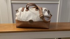 Fossil Long Live Vintage Canvas Leather Dr. Bag/ Satchel Bag Large picture