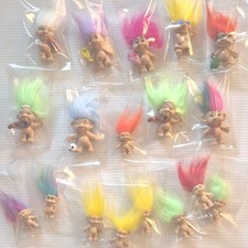 Vintage, Mini Troll Doll Figures lot, X18- 1989    Troll Character Figures picture
