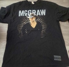 Tim McGraw vintage T-Shirt Men's Black Graphic Tee picture