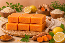 Kojic Acid Soap 6 Bars Dark Spot Remover Turmeric Lemon for Face Body Skin picture